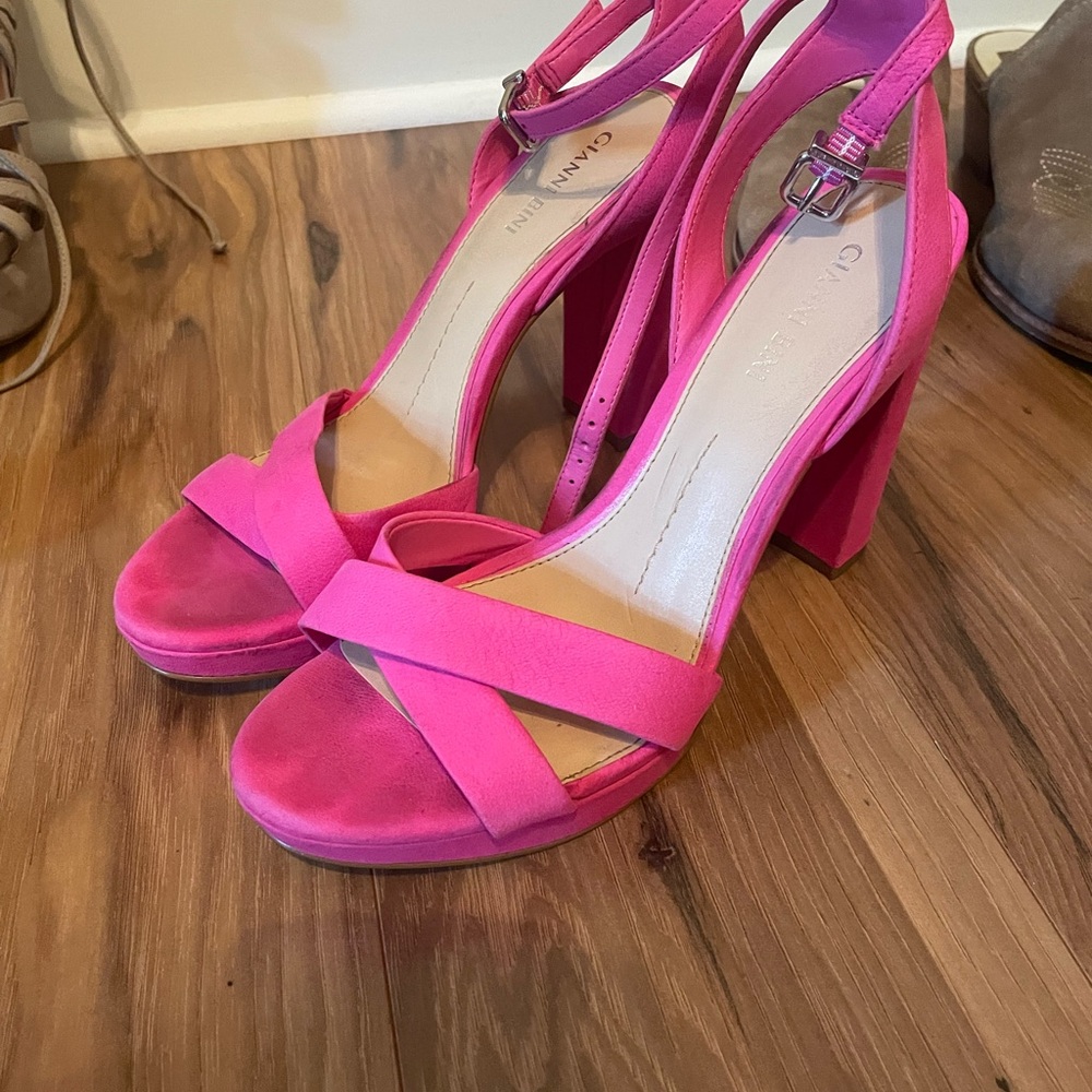 Gianni Bini Pink Stiletto Heels with Slingback